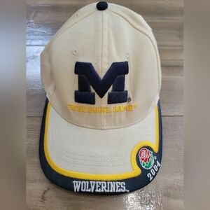 Vintage University of Michigan Rose Bowl 2004 Baseball Cap Hat